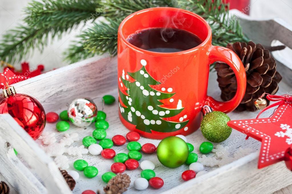 Petit café sapin de Noël